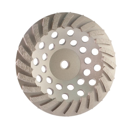 Continental Abrasives 7in x 5/8in-11 Threaded - 12 Segment Standard Turbo Diamond Grinding Cup DB-00919