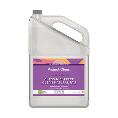 Project Clean Glass & Surface Clean Natural RTU, USDA Bio-Preferred, 4 Gallons/Case, 4PK A100932-4c22