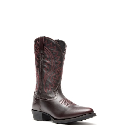 Durango Men's Western Boot, 9 W, Leather, 12 in H, Burnished Burgundy DDB0486