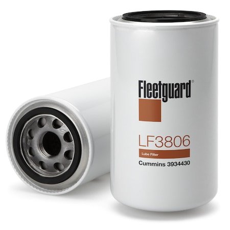 Fleetguard Oil Filter Cellulose Spin On LF3806