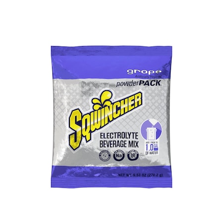 Sqwincher Sports Drink Mix Powder 9.5 oz., Grape, PK20 159016006