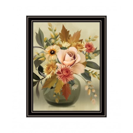 Homeroots Autumn Bouquet 1 Black Framed Print Wall Art 416142