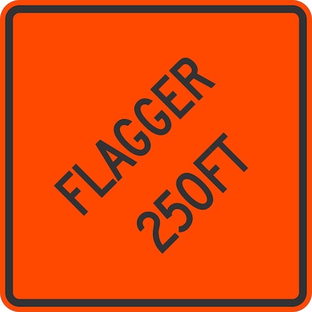 Lyle Flagger 250FT, 30x30, High Intensity Prismatic, Orange G-15243-HI_30x30