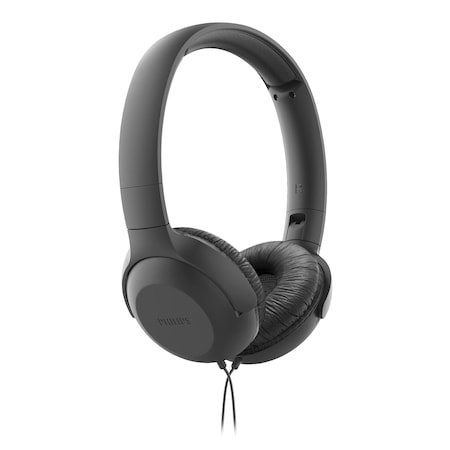 Signify TAUH201, Wired On-Ear Headphones, Lightweight, 32mm Drivers, 1.2m Cable TAUH201BK/00