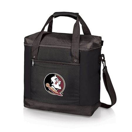 Picnic Time Family Of Brands NCAA Florida State Seminoles Montero Tote Cooler Bag - Soft Cooler Bag - Picnic Tote, Black 604-00-179-174-0