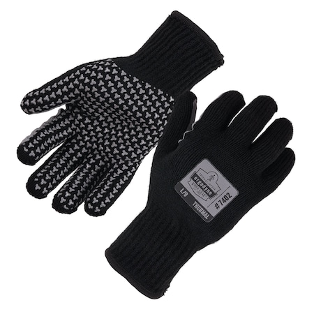 Ergodyne Black Thermal Knit Cooler Gloves, L 10614