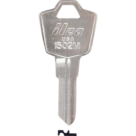 Kaba Ilco ESP Nickel Plated Mailbox Key, 1502M, 10PK AA01081012