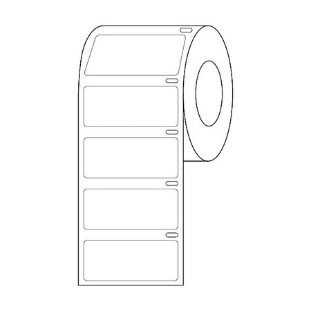 Zoro Select Cryogenic Label, White, Polypropylene GRAING-DTC57