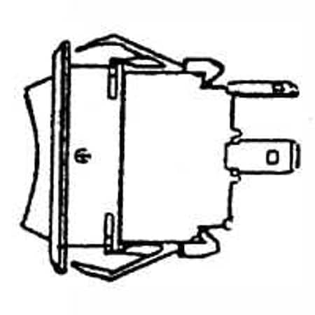 Us Hardware Bilge Pump Switch, 2-Way, For: Pump That Draws 10 A or Less M-047C