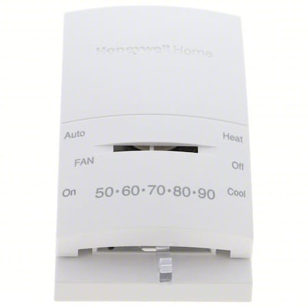 Honeywell Home Low Voltage Thermostat, 1 H, 1 C, Wall or Outlet Box Mount, Hardwired, 20/30VAC T834N1002
