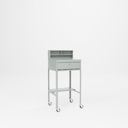 Pucel Open Leg Shop Desk, 23 in W x 51 in H x 20 in D, Gray OSD-2023