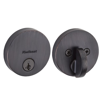 Kwikset Residential Deadbolts Single Cylinder Reversible Venetian Bronze 258RDT-11PS.STRKP