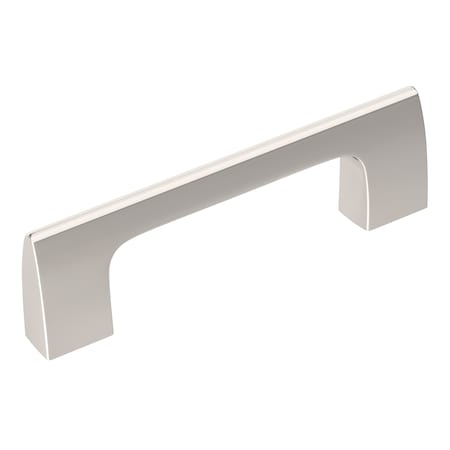 Amerock Riva 3 in 76 mm Center-to-Center Polished Nickel Cabinet Pull BP55364PN