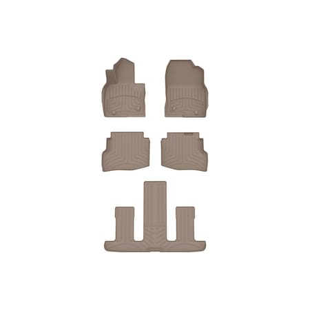 Weathertech Tan, Front and Rear and Rear FloorLiner HP 45972-1-4-5IM