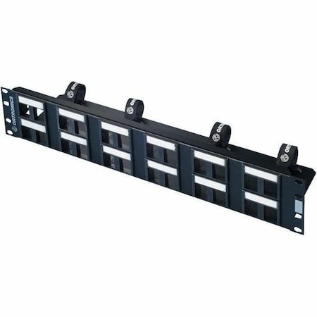 Ortronics 24-PORT PANEL UNLOADED KIT, ACCEPTS TRACJACKS, BLACK 2U 401045290