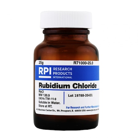 Rpi Rubidium Chloride, 25 G R71000-25.0