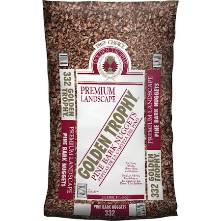 Landscape Select 2 Cu. ' Medium Pine Decorative Bark Mulch Nuggets LS2PNUG
