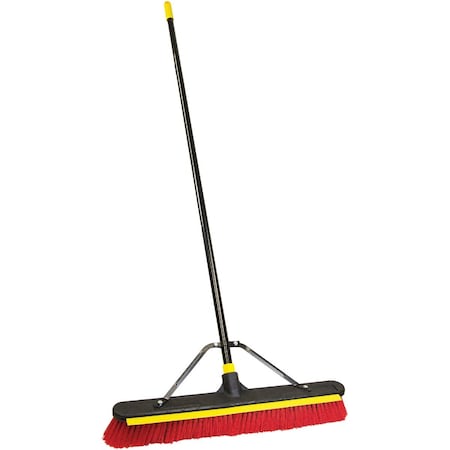 Quickie JobSite 24'' 2-In-1 Squeegee Push Broom 635SU
