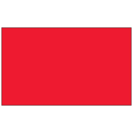 Bsc Preferred 3 x 9'' Fluorescent Red Inventory Rectangle Labels DL637G