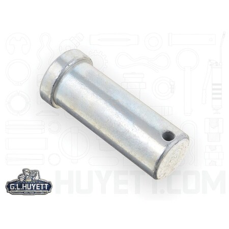 Huyett Clevis Pin, Zinc Plated, 1.000 in Dia x 2.203 in Overall L x 2.500 in Shank L x 0.203 in Hole Dia CLPZ-1000-2500