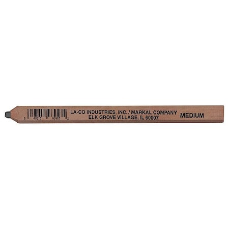 Markal Carpenter's Pencil, Flat, 7 in L, Gray 96928G