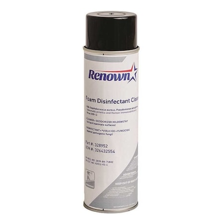 Renown Foam Disinfectant Cleaner Aerosol 19 oz., 12PK REN056