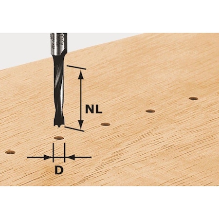 Festool Dowel Drill Bit HW D3/16 491065
