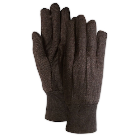 Magid T92Ce 8 Oz. Brown Jersey Gloves, Men'S Fits Large, PK12 T92CE