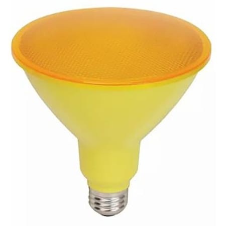 Ge LED Floodlight, Flood, Spotlight, PAR38 Lamp, 90 W Equivalent, E26 Lamp Base, Yellow Light 93100583
