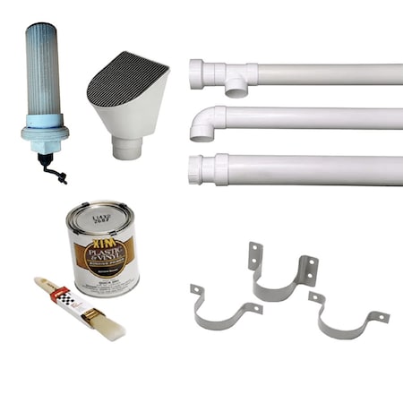 Bushman First Flush Kit, 8 in L, Plastic BCK0001