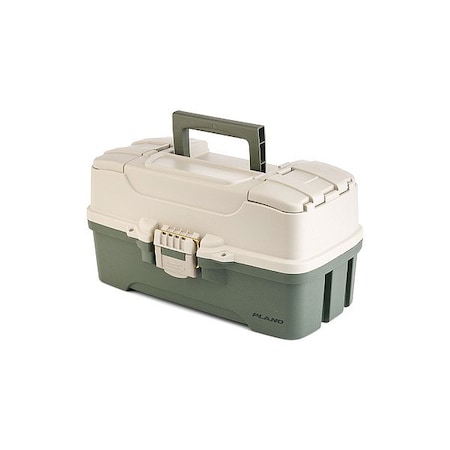 Plano 3 Tray Tool Box, Green/Tan P000407