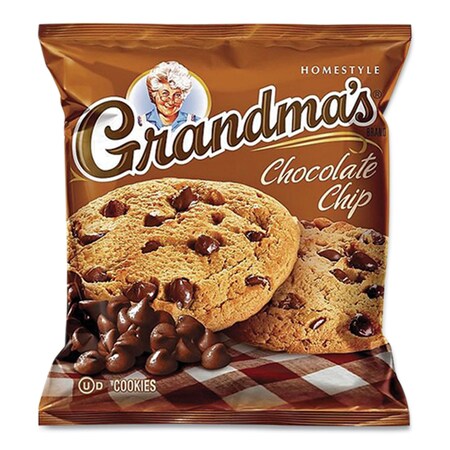 Grandmas Cookies - Single Serve, Chocolate Chip, 2.5 oz Packet, 60PK FRI45092