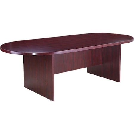 Boss Race Track Conference Table Conference Table, 43" D X 29-1/2" H, 95" W X Wood, Mahogany N136-M