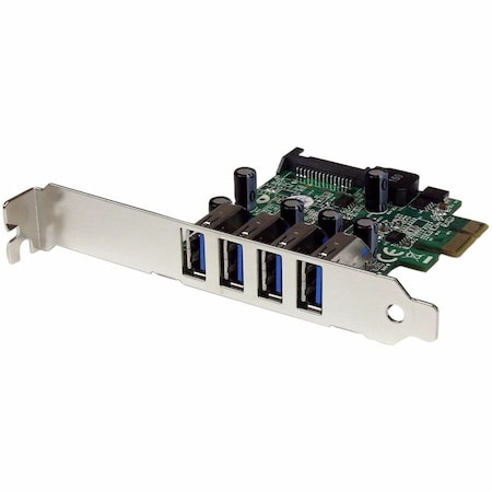 Startech.Com 4 PORT PCI EXPRESS PCIE SUPER SPEED USB 3.0 CONTROLLER CARD ADAPTER WITH UASP - SATA POWER - USB 3 PEXUSB3S4V