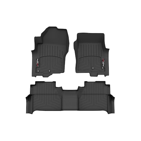 Weathertech Black, Front and Rear Floorliners 441705-1-2