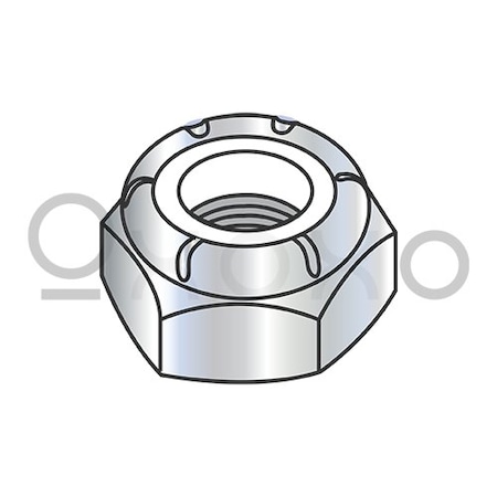 Oxoxo 3/4-16 NTE Thin Pattern Nylon Insert Hex Lock Nut Zinc, 200PK 214832