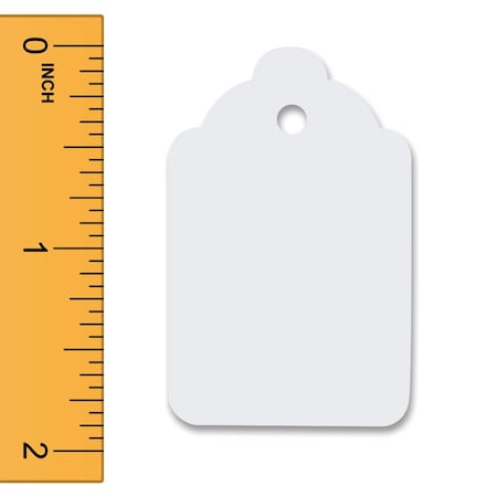 Specialty Store Services White Unstrung Merchandise Tags, 1 1/4 In. W X 1 7/8 In. H 5913