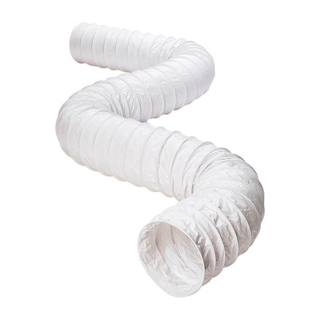 Deflecto 50 ft. L X 3 in. D White Vinyl Vent Hose, 50PK BH350W