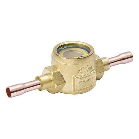 Mueller Industries Sight Glass, 3/4 in, Brass, 6 11/16 in L A 18118