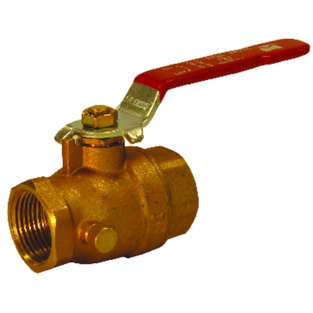 B&K ProLine 1 in. Brass FIP Ball Valve Full Port Lever 107-755NL