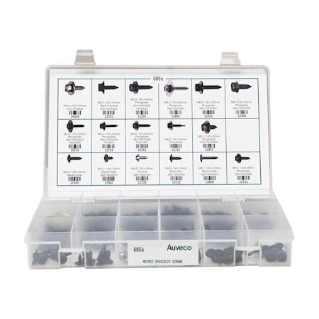 Auveco Metric Specialty Screw Quik-Select Kit Assortment 6854