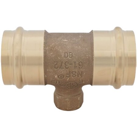 Viega ProPress tee P1 2 P2 2 FPT 0.75 bronze 79795