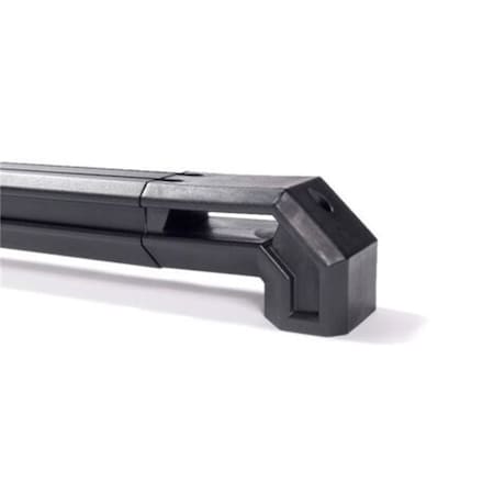 Putco Bed Rails, Direct Fit; Stake Pocket Mount; Powder Coated; Black; Aluminum; With Channel For Blade 109867