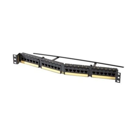 Ortronics 24-PORT 110 PANEL ANGLED, CAT6A T568A/B 8 POS HD LOADED PHA6AU24