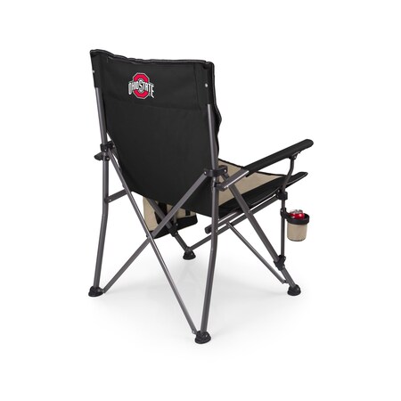 Picnic Time Family Of Brands NCAA Ohio State Buckeyes Big Bear XXL Camping Chair with Cooler - Heavy Duty Beach Chair 808-00-175-444-0