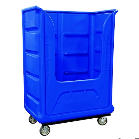 Royal Basket Trucks Bulk Linen Cart, 48 in L, Blue G48-BLX-BPA-6UNN