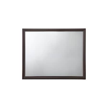 Homeroots 35" Espresso Wood Mounted Dresser Mirror 285864