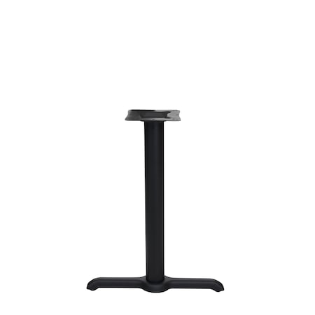 Bfm Seating Stamped Steel - 22in End Base - Dining Height - 3in Column - 7 7/8in Welded Top Plate STB-0022