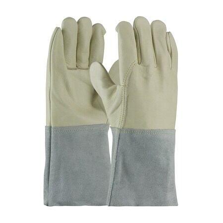 Pip Regular Top Grain Cowhide Leather TIG/MIG Welder's Glove w/Kevlar Stitching, 5" Gauntlet Cuff, 12PK 75-2026/L