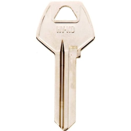 Hy-Ko Key Blank, Brass, Nickel, For: Corbin Russwin Cabinet, House Locks and Padlocks 11010CO88